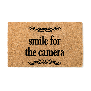 Smile for the Camera  Doormat - Unicorn Fart Productions